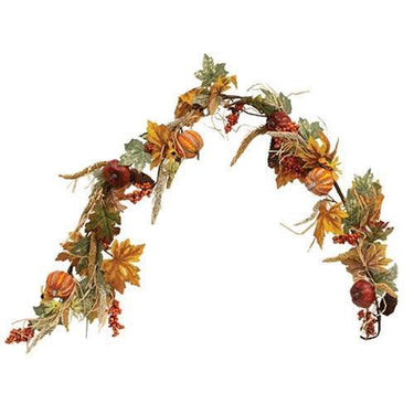 Pumpkin Harvest & Berry Garland, 5 ft - The Fox Decor